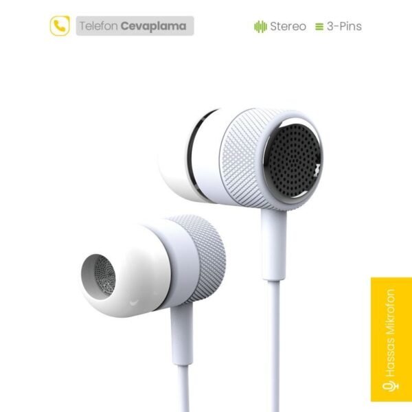 Jopus Jopus JO-K56 Melodia Universal 3,5 Mikrofonlu Kulaklik(BEYAZ)