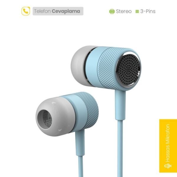 Jopus Jopus JO-K56 Melodia Universal 3,5 Mikrofonlu Kulaklik(MAVİ)