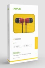 Jopus JO-K64 Bolero Universal 3.5mm Mikrofonlu Kulaklık Kırmızı Renk - Görsel 3