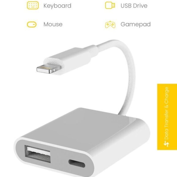 Jopus JO-IP08 Lightning Şarj + USB OTG Adaptör – iPhone ve iPad Uyumlu