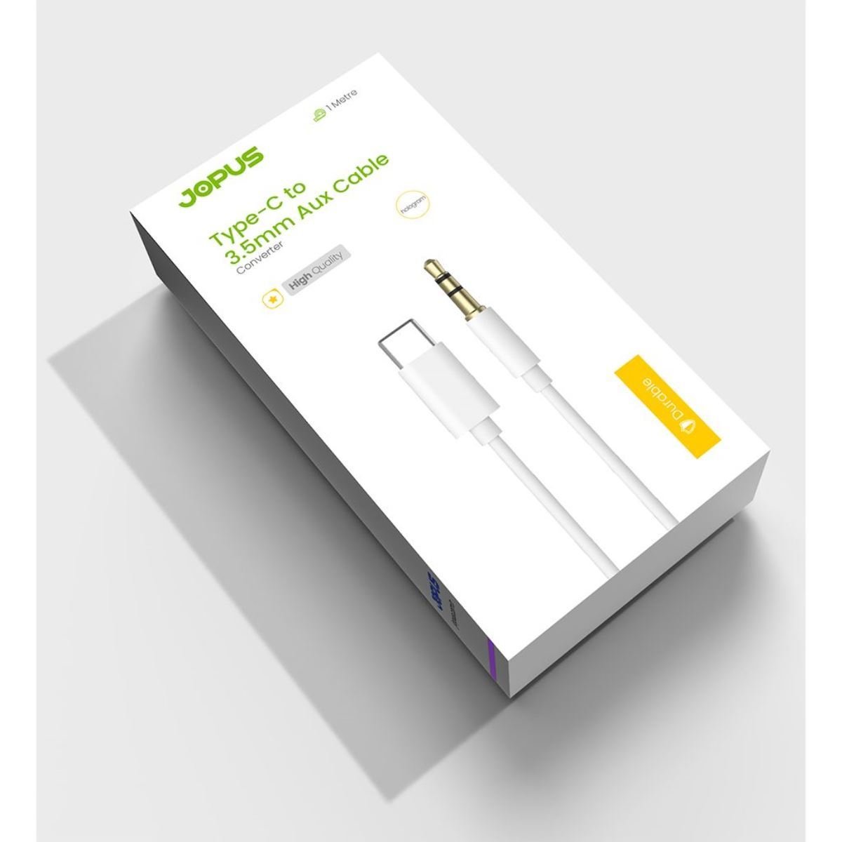 055849_2.jpg Jopus Jopus JO-TY06 Universal Type C Aux Dönüştürücü - Görsel 1