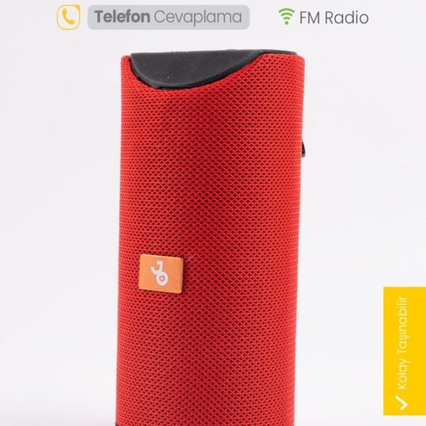 Jopus Leda Radyolu Bluetooth Hoparlör Kırmızı Renk