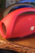 Jopus Boomsbox Bluetooth Hoparlör Kırmızı Renk - Görsel 3