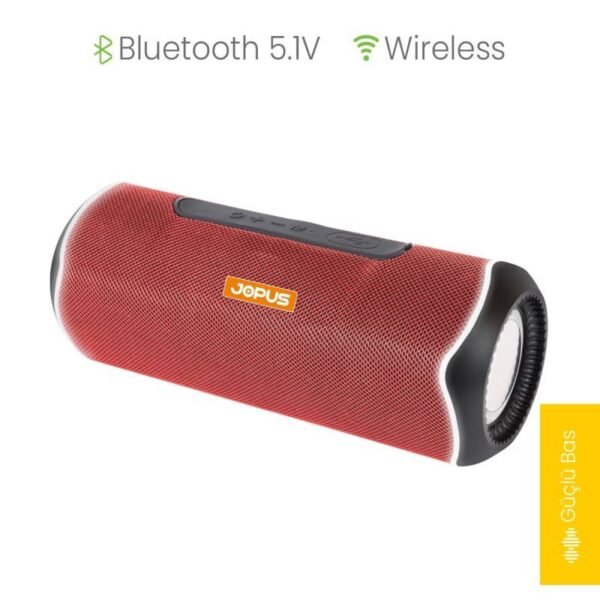 Jopus Spiffy Bluetooth Hoparlör Kırmızı Renk