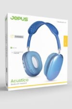 Jopus Jopus Acustica Mikrofonlu Bluetooth Kulaklık Mavi Renk - Görsel 3