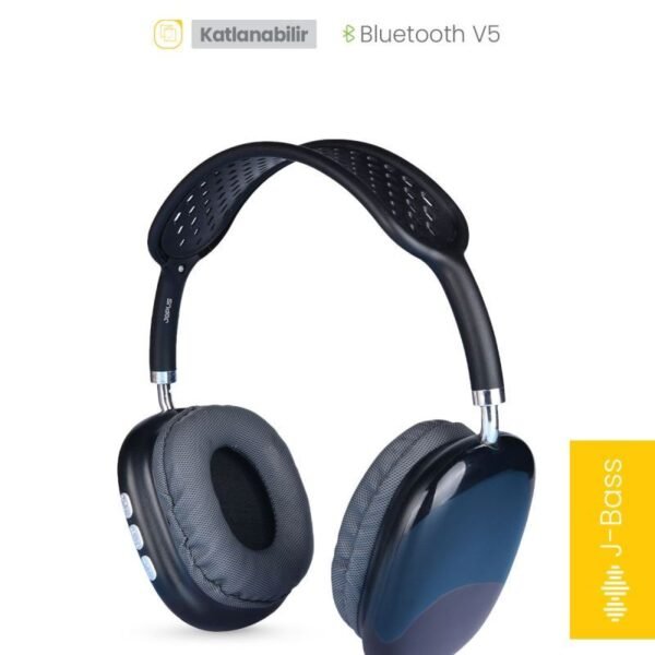 Jopus Jopus Acustica Mikrofonlu Bluetooth Kulaklık Siyah Renk