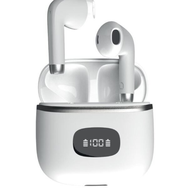 Jopus Elegante TWS Dijital Göstergeli Bluetooth Kulaklık Beyaz Renk