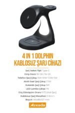 Azeada PD-W9 Wireless Magsafe 4in 1 Sarj Cihazi - Görsel 5