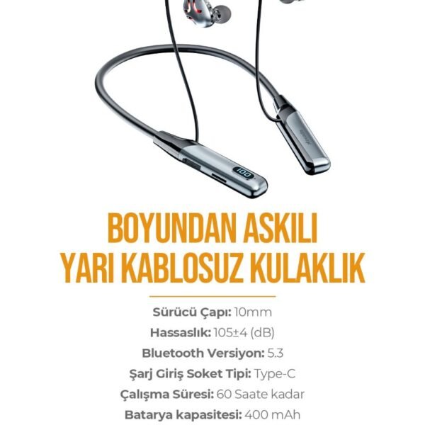 Azeada AZ-BN02 Boyun Askılı Bluetooth Kulaklık