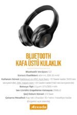 Azeada AZ-BH01 Kulaküstü Bluetooth Kulaklık