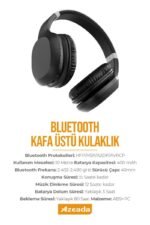 Azeada Azeada PD-BH500 Kulaküstü Bluetooth Kulaklık Siyah Renk