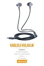 Azeada AZ-E01 Type C Mikrofonlu Kulaklik