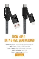Azeada PD-B96th 1.5mt 4 Lü Data Kablosu