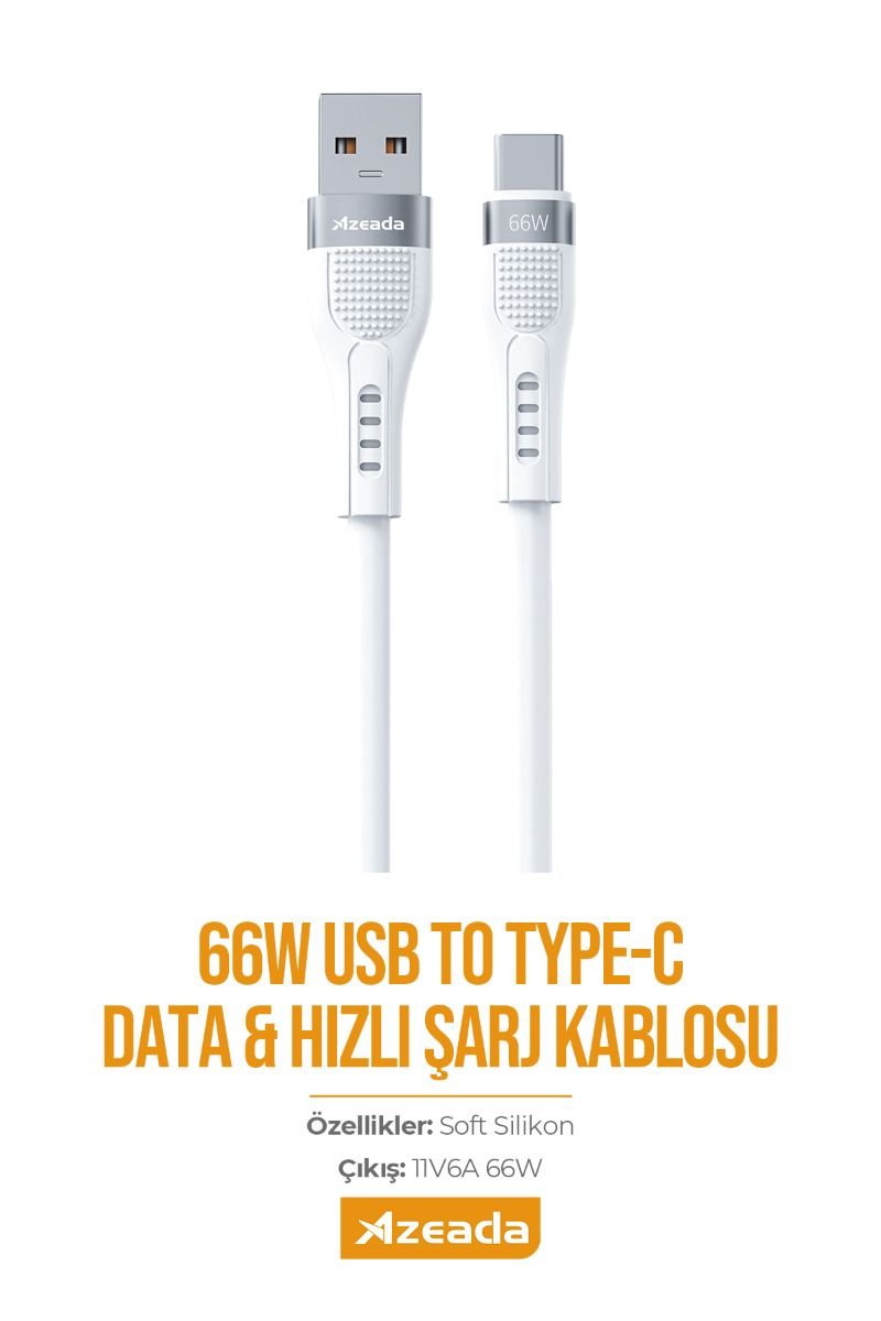 059588_4.jpg Azeada Type C AZ-B02a 1.3mt Sarj Kablosu - Görsel 1