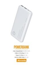 Azeada AZ-P04 2,1A 10000mAh Power Bank - Görsel 5