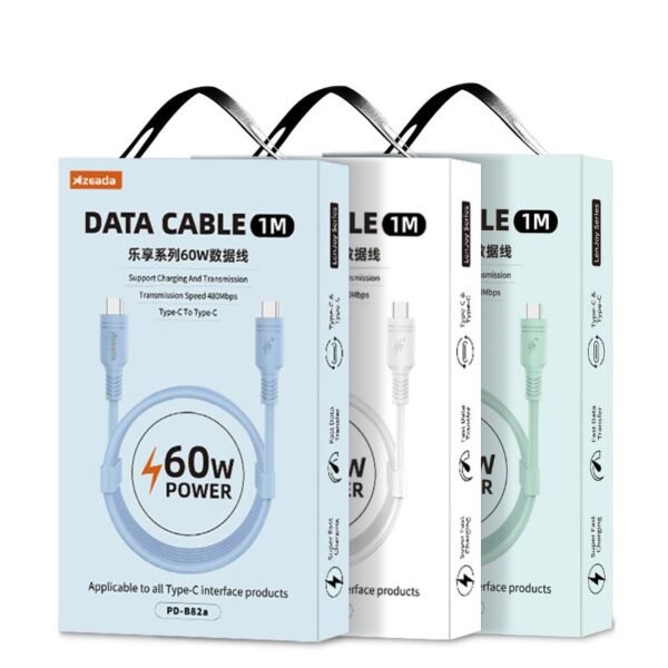 Azeada Type C to Type C PD-B82a 1mt 60W Data Kablosu