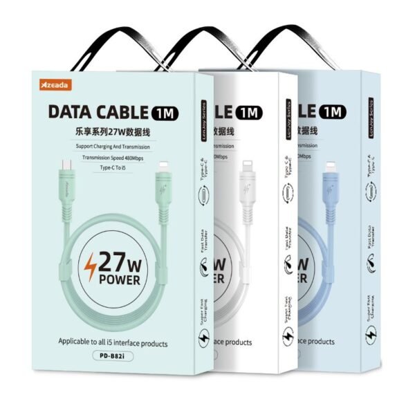 Azeada Type-C to Lightning PD-B82i 1mt 27W Data Kablosu