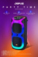 Jopus Party Time Mikrofonlu Bluetooth Hoparlör - Görsel 4