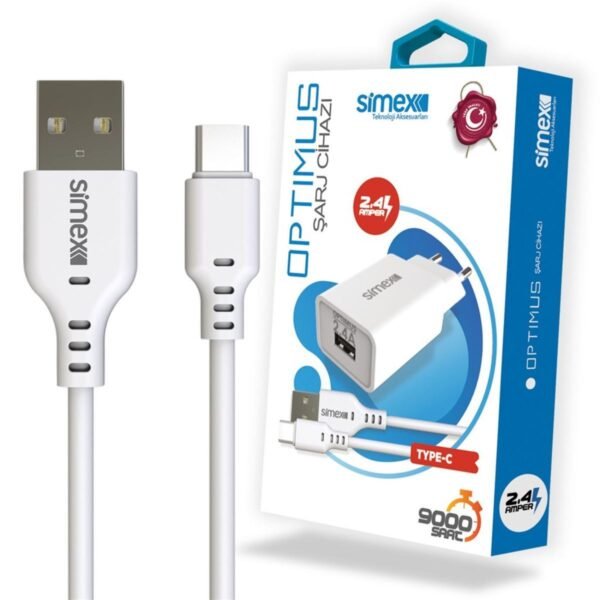 Simex Universal Type-C SPS-03 Optimus 2in1 2400 mAh Sarj Seti